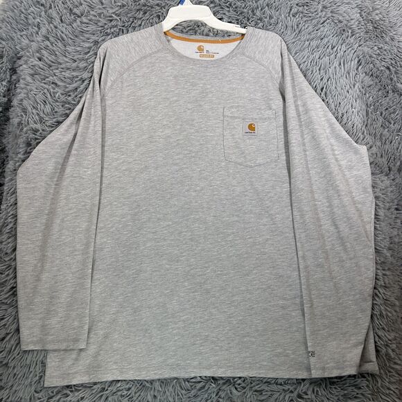 Carhartt Other - Carhartt Adult Shirt Extra Large Grey Force Regular Fit Pocket Pullover Tee Mens